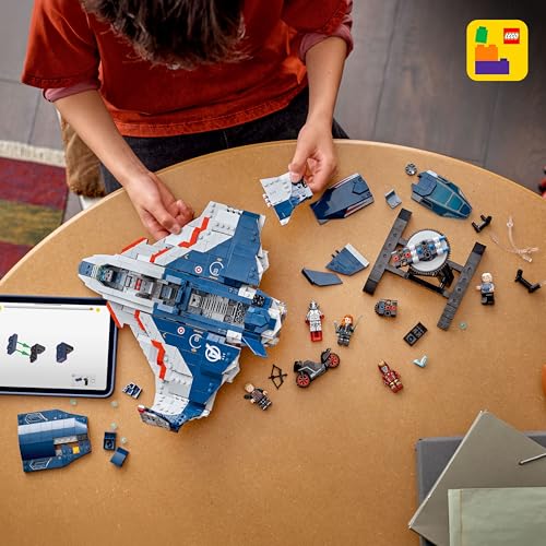 LEGO MARVEL AVENGERS AGE OF ULTRON QUINJET JUGUETE PARA NIÑOS Y NIÑAS A PARTIR DE 12 AÑOS JUGUETE DE LOS VENGADORES CON 5 - 6