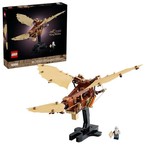 LEGO ICONS LEONARDO DA VINCIS FLYING MACHINE DIY KIT SET DE CONSTRUCCIÓN DE ORNITÓPTERO PARA ADULTOS MAYORES DE 18 AÑOS - 1