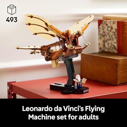 LEGO ICONS LEONARDO DA VINCIS FLYING MACHINE DIY KIT SET DE CONSTRUCCIÓN DE ORNITÓPTERO PARA ADULTOS MAYORES DE 18 AÑOS - 2