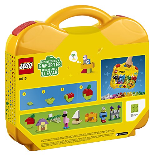 LEGO CLASSIC MALETA CREATIVA 10713 INCLUYE ESTUCHE ORGANIZADOR DE ALMACENAMIENTO CON DIVERTIDOS Y COLORIDOS BLOQUES - 5