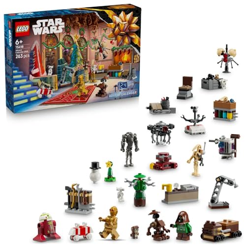 LEGO 75418 CALENDARIO DE ADVIENTO STAR WARS 2025 JUGUETES DE CONSTRUCCIÓN PARA CUMPLEAÑOS JUGUETES EDUCATIVOS PARA NIÑOS NIÑAS - 1