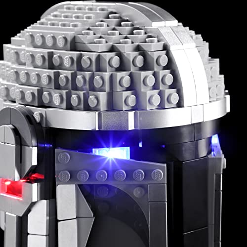 BRIKSMAX KIT DE ILUMINACIÓN LED PARA CASCO DE STAR WARS THE MANDALORIAN COMPATIBLE CON EL MODELO DE BLOQUES DE CONSTRUCCIÓN LEGO - 4