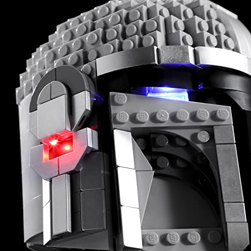 BRIKSMAX KIT DE ILUMINACIÓN LED PARA CASCO DE STAR WARS THE MANDALORIAN COMPATIBLE CON EL MODELO DE BLOQUES DE CONSTRUCCIÓN LEGO - 5
