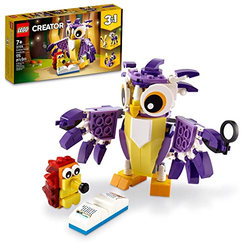 LEGO CREATOR 31125 CRIATURAS DEL BOSQUE DE FANTASÍA JUEGO DE JUGUETES DE ANIMALES DEL BOSQUE QUE SE TRANSFORMA DE CONEJO A BÚHO - 1