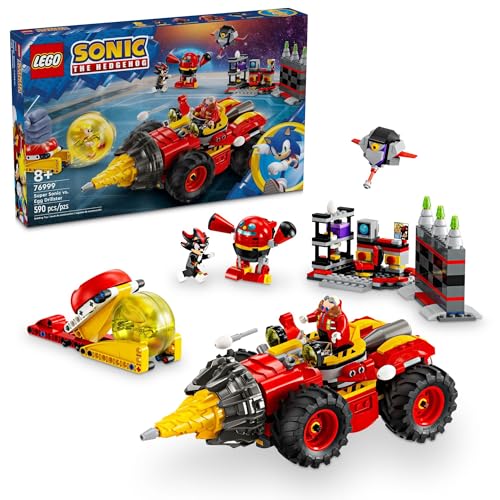 LEGO SONIC THE HEDGEHOG SUPER SONIC VS EGG DRILLSTER JUGUETE DE GAMING CON SHADOW Y DR EGGMAN SET DE CONSTRUCCIÓN - 1