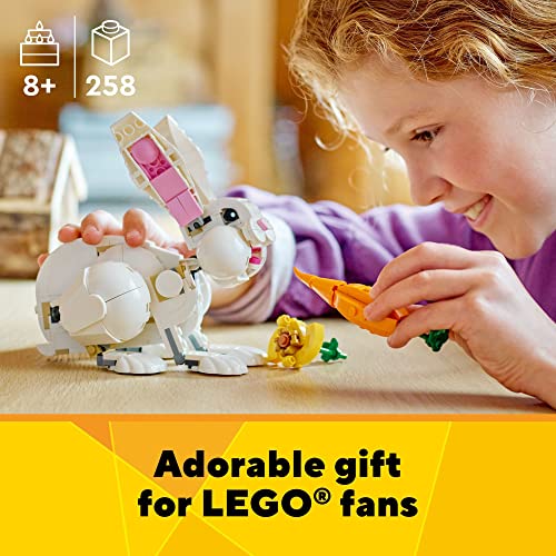 LEGO CREATOR 3 EN 1 JUEGO DE CONSTRUCCIÓN DE JUGUETE DE ANIMAL CONEJO BLANCO JUGUETE STEM PARA NIÑOS DE 8 AÑOS EN ADELANTE SE - 6