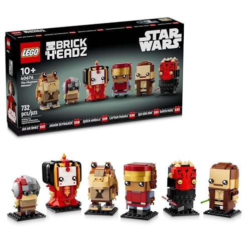 LEGO STAR WARS BRICKHEADZ THE PHANTOM MENACE FIGURAS COLECCIONABLES DE STAR WARS DE ANNAKIN DARTH MAUL Y MÁS REGALO - 1