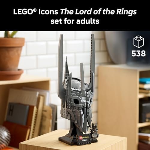 LEGO ICONS THE LORD OF THE RINGS SAURONS HELMET JUEGO DE CONSTRUCCIÓN PARA ADULTOS MAYORES DE 18 AÑOS DORMITORIO OFICINA EN CASA - 2
