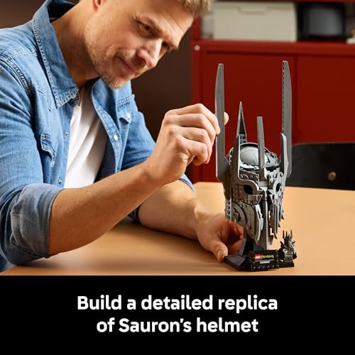 LEGO ICONS THE LORD OF THE RINGS SAURONS HELMET JUEGO DE CONSTRUCCIÓN PARA ADULTOS MAYORES DE 18 AÑOS DORMITORIO OFICINA EN CASA - 3