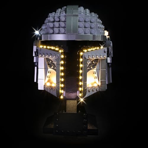 KIT DE LUZ LED PARA CASCO LEGO THE MANDALORIAN 75328 COMPATIBLE CON JUEGO DE CONSTRUCCIÓN DE STAR WARS ILUMINACIÓN PARA MODELO - 1