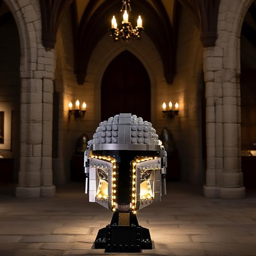 KIT DE LUZ LED PARA CASCO LEGO THE MANDALORIAN 75328 COMPATIBLE CON JUEGO DE CONSTRUCCIÓN DE STAR WARS ILUMINACIÓN PARA MODELO - 6