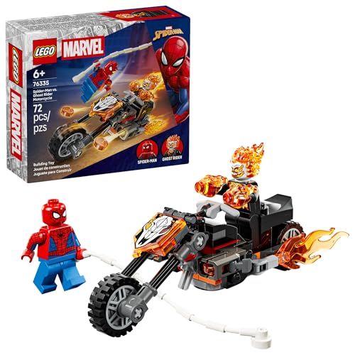 LEGO MARVEL SPIDERMAN VS GHOST RIDER JUGUETE DE CONSTRUCCIÓN DE MOTOCICLETA PARA NIÑOS Y NIÑAS A PARTIR DE 6 AÑOS JUEGO - 1