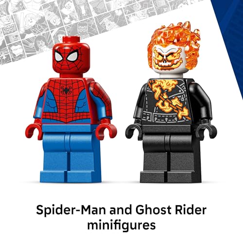 LEGO MARVEL SPIDERMAN VS GHOST RIDER JUGUETE DE CONSTRUCCIÓN DE MOTOCICLETA PARA NIÑOS Y NIÑAS A PARTIR DE 6 AÑOS JUEGO - 5