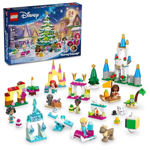 CALENDARIO DE ADVIENTO LEGO DISNEY 2024 PARA NIÑOS CALENDARIO DE ADVIENTO DE NAVIDAD CON MINI CONSTRUCCIONES Y 8 MINIFIGURAS - 1