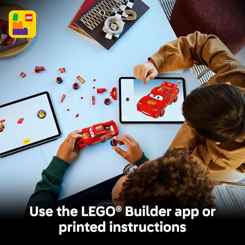 LEGO SPEED CHAMPIONS LIGHTNING MCQUEEN JUGUETES BLOQUES DE CONSTRUCCIÓN DE DISNEY PIXAR CARS PARA NIÑOS NIÑOS Y NIÑAS EDADES - 6