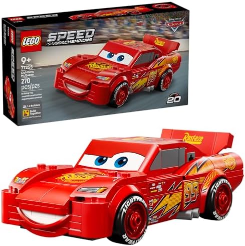 LEGO SPEED CHAMPIONS LIGHTNING MCQUEEN JUGUETES - BLOQUES DE CONSTRUCCIÓN DE DISNEY PIXAR CARS PARA NIÑOS, NIÑOS Y NIÑAS, - 7