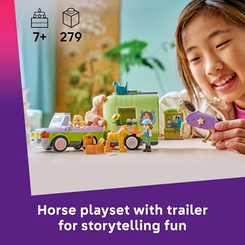 LEGO FRIENDS HORSE BABY FOAL TRAILER JUGUETE DE CONSTRUCCIÓN PARA NIÑAS Y NIÑOS JUEGO DE SIMULACIÓN PARA NIÑOS A PARTIR DE 7 - 2