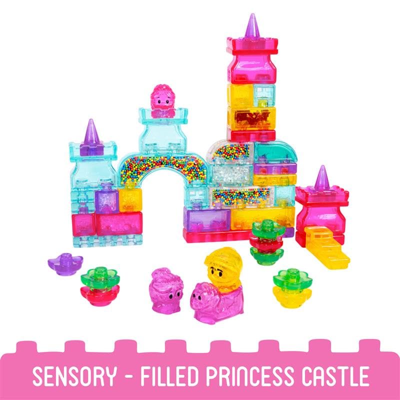 JELLY BLOX SET DE CASTILLO CLÁSICO INCLUYE 45 PIEZAS BLOQUES DE CONSTRUCCIÓN PARA NIÑOS PEQUEÑOS Y PREESCOLARES QUE PUEDEN - 2