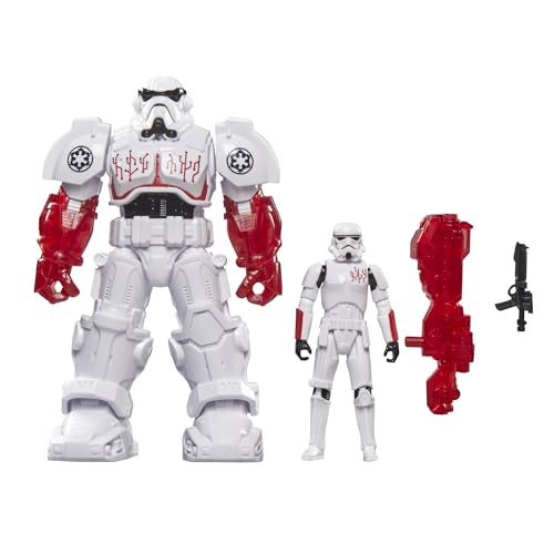 STAR WARS MUNDO ÉPICO DE ACCIÓN STORMTROOPER MECH FORCE SUIT TRAJE DE MECH DE 65 PULGADAS Y FIGURA DE ACCIÓN DE 4 PULGADAS - 1