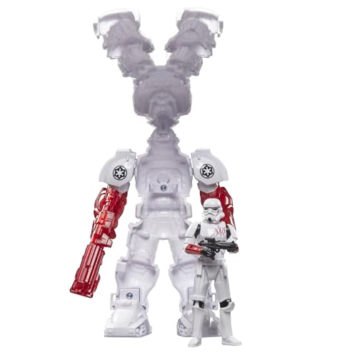 STAR WARS MUNDO ÉPICO DE ACCIÓN STORMTROOPER MECH FORCE SUIT TRAJE DE MECH DE 65 PULGADAS Y FIGURA DE ACCIÓN DE 4 PULGADAS - 6