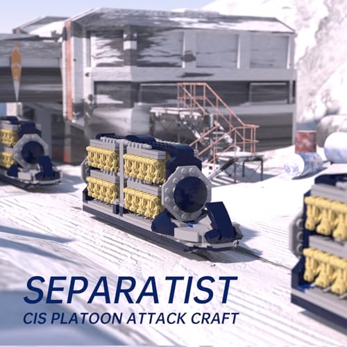DROID ARMY COMPATIBLE CON LEGO SET DE CONSTRUCCIÓN DE NAVE DE ATAQUE DE PELOTÓN CON 33 DROIDES DE BATALLA Y 1 DROIDE PILOTO - 3