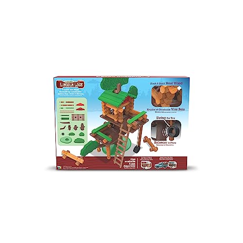 LINCOLN LOGS JUEGO DE CONSTRUCCIÓN DE CASA EN EL ÁRBOL DE 2 NIVELES JUGUETE EDUCATIVO REGALO PARA NIÑOS NIÑAS Y NIÑOS JUGUETE - 6