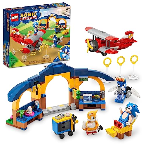 LEGO SONIC THE HEDGEHOG TAILS WORKSHOP AND TORNADO PLANE 76991 JUEGO DE JUGUETES DE CONSTRUCCIÓN JUGUETE DE AVIÓN CON 4 FIGURAS - 1