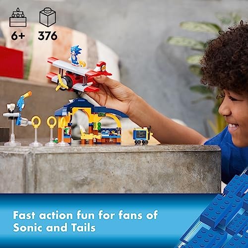 LEGO SONIC THE HEDGEHOG TAILS WORKSHOP AND TORNADO PLANE 76991 JUEGO DE JUGUETES DE CONSTRUCCIÓN JUGUETE DE AVIÓN CON 4 FIGURAS - 2