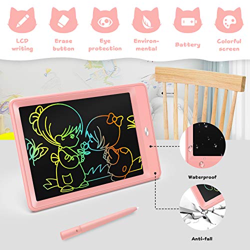 BRAVOKIDS TABLETA DE ESCRITURA LCD DE 10 PULGADAS PARA NIÑOS DE 3 A 8 AÑOS LÁPIZ ELECTRÓNICO Y TABLERO DE GARABATOS COMO REGALOS - 2