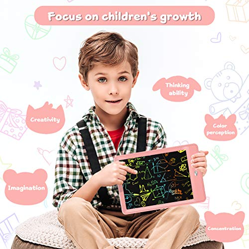 BRAVOKIDS TABLETA DE ESCRITURA LCD DE 10 PULGADAS PARA NIÑOS DE 3 A 8 AÑOS LÁPIZ ELECTRÓNICO Y TABLERO DE GARABATOS COMO REGALOS - 5