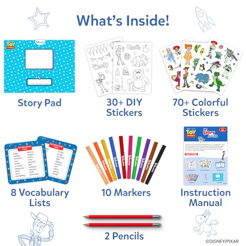 SKILLMATICS KIT DE ARTE DE HISTORIAS DE DISNEYPIXAR TOY STORY DIY CON MÁS DE 100 CALCOMANÍAS MARCADORES Y BLOC DE HISTORIAS - 3
