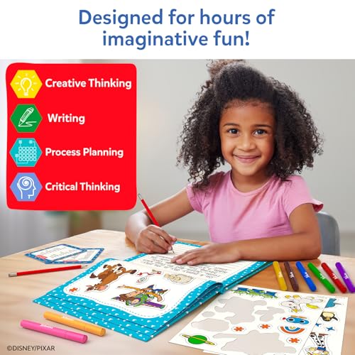 SKILLMATICS KIT DE ARTE DE HISTORIAS DE DISNEYPIXAR TOY STORY DIY CON MÁS DE 100 CALCOMANÍAS MARCADORES Y BLOC DE HISTORIAS - 5