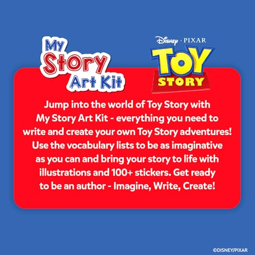 SKILLMATICS KIT DE ARTE DE HISTORIAS DE DISNEYPIXAR TOY STORY DIY CON MÁS DE 100 CALCOMANÍAS MARCADORES Y BLOC DE HISTORIAS - 7