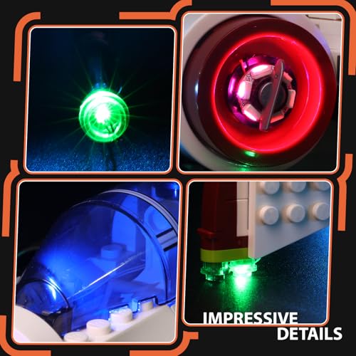 KIT DE LUCES LED COMPATIBLE CON LEGO STAR WARS ARC170 STARFIGHTER 75402 KIT DE ILUMINACIÓN PREMIUM PARA LEGO REVENGE OF THE SITH - 5