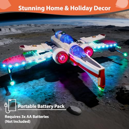 KIT DE LUCES LED COMPATIBLE CON LEGO STAR WARS ARC170 STARFIGHTER 75402 KIT DE ILUMINACIÓN PREMIUM PARA LEGO REVENGE OF THE SITH - 6
