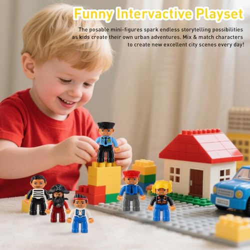 PAQUETE DE MINIFIGURAS 19 PIEZAS DE FIGURAS DE PERSONAS SOLAMENTE DE LA SERIE DE BLOQUES DE CONSTRUCCIÓN MINI FIGURAS DE ACCIÓN - 6