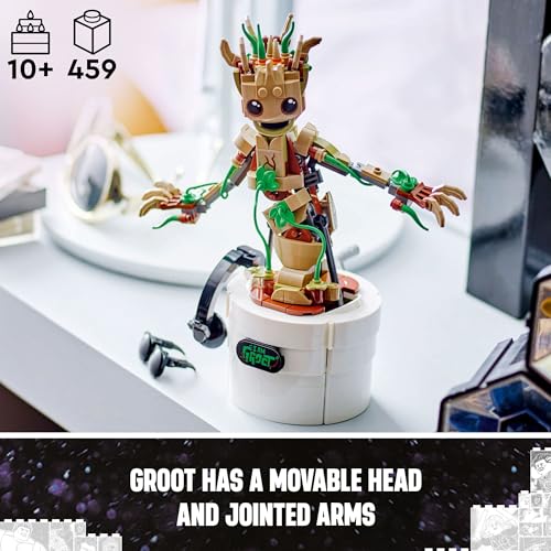LEGO MARVEL DANCING GROOT GUARDIANES DE LA GALAXIA JUGUETE REGALO DE CUMPLEAÑOS CONSTRUIBLE JUGUETE DE MARVEL JUEGO - 4