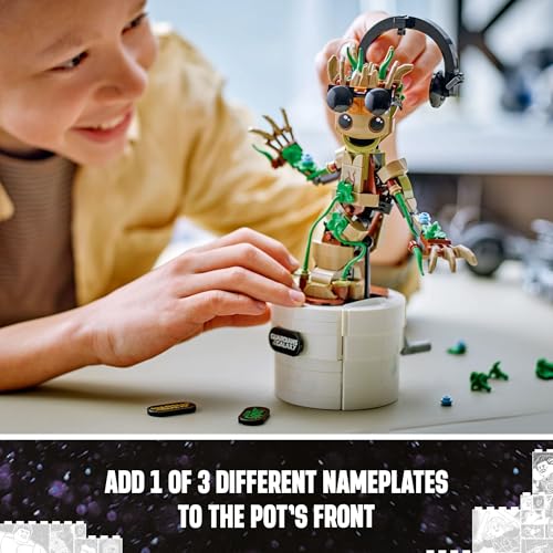 LEGO MARVEL DANCING GROOT GUARDIANES DE LA GALAXIA JUGUETE REGALO DE CUMPLEAÑOS CONSTRUIBLE JUGUETE DE MARVEL JUEGO - 6