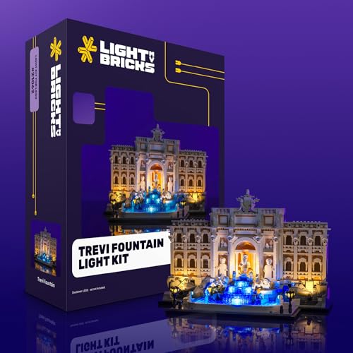 LIGHT MY BRICKS KIT DE LUZ LED PARA LA FUENTE DE TREVI 21062 COMPATIBLE CON EL JUEGO DE CONSTRUCCIÓN DE ARQUITECTURA LEGO - 1