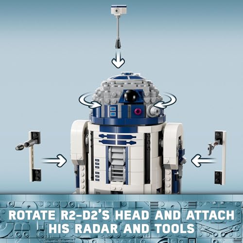 LEGO STAR WARS R2D2 JUEGO DE JUGUETES DE CONSTRUCCIÓN JUEGA O EXHIBE JUGUETES DE STAR WARS PARA NIÑOS Y NIÑAS A PARTIR DE 10 - 3