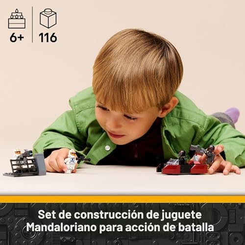 LEGO STAR WARS SIEGE OF MANDALORE BATTLE PACK - JUGUETE DE CONSTRUCCIÓN PARA NIÑOS Y NIÑAS, JUEGO DE SIMULACIÓN MANDALORIAN - 7