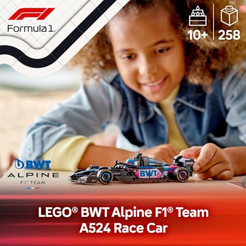 LEGO SPEED CHAMPIONS BWT ALPINE F1 TEAM A524 AUTO DE CARRERA DE JUGUETE JUEGO DE CONSTRUCCIÓN PARA NIÑOS NIÑOS Y NIÑAS EDADES 10 - 2
