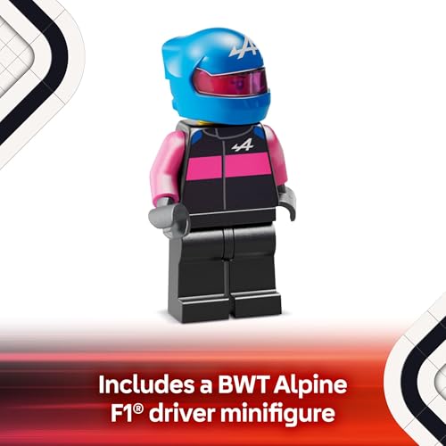 LEGO SPEED CHAMPIONS BWT ALPINE F1 TEAM A524 AUTO DE CARRERA DE JUGUETE JUEGO DE CONSTRUCCIÓN PARA NIÑOS NIÑOS Y NIÑAS EDADES 10 - 4