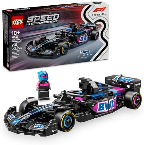 LEGO SPEED CHAMPIONS BWT ALPINE F1 TEAM A524 AUTO DE CARRERA DE JUGUETE - JUEGO DE CONSTRUCCIÓN PARA NIÑOS, NIÑOS Y NIÑAS, - 7