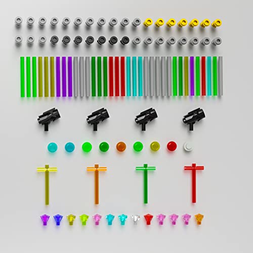 PAQUETE DE 105 PIEZAS DE BLOQUES DE CONSTRUCCIÓN DE ESPADA LIGERA PARA FANÁTICOS DE LEGO STAR WARS ACCESORIOS DE CONSTRUCCIÓN - 2