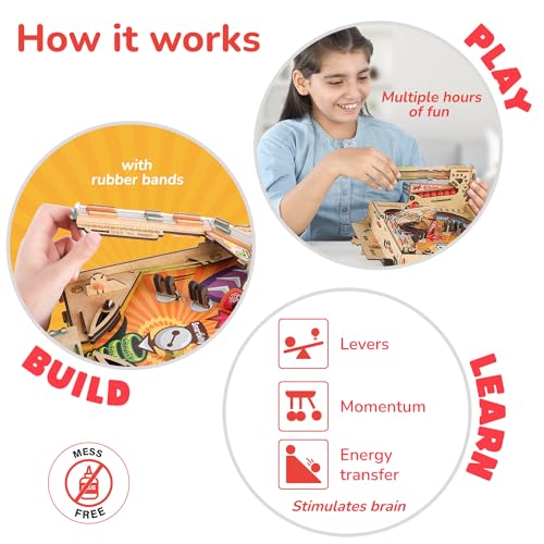 SMARTIVITY MÁQUINA DE PINBALL DIY PARA NIÑOS DE 8 A 14 AÑOS JUEGO DE ARCADE GALARDONADO GLOBALMENTE CONSTRUYE TU PROPIA MÁQUINA - 3
