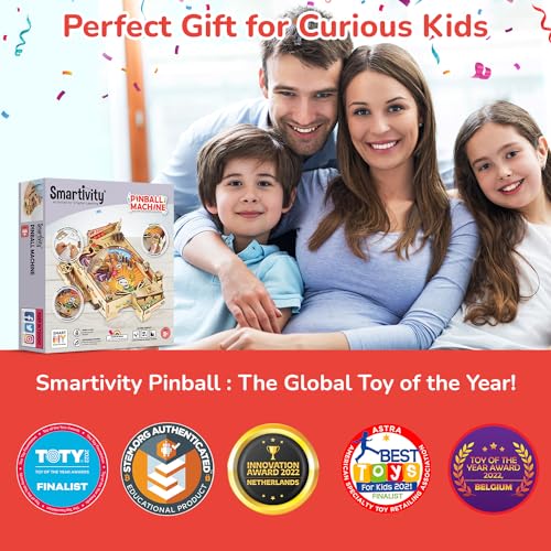 SMARTIVITY MÁQUINA DE PINBALL DIY PARA NIÑOS DE 8 A 14 AÑOS JUEGO DE ARCADE GALARDONADO GLOBALMENTE CONSTRUYE TU PROPIA MÁQUINA - 6