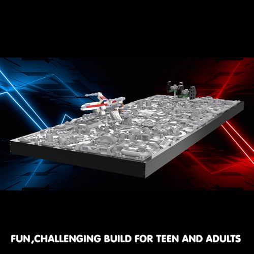 TG BLOCKS STAR TRENCH 3D WARS RUN ARTE DE PARED EN KIT DE MANUALIDADES CON LADRILLOS MICRO ENMARCADOS ACTIVIDAD CREATIVA - 4