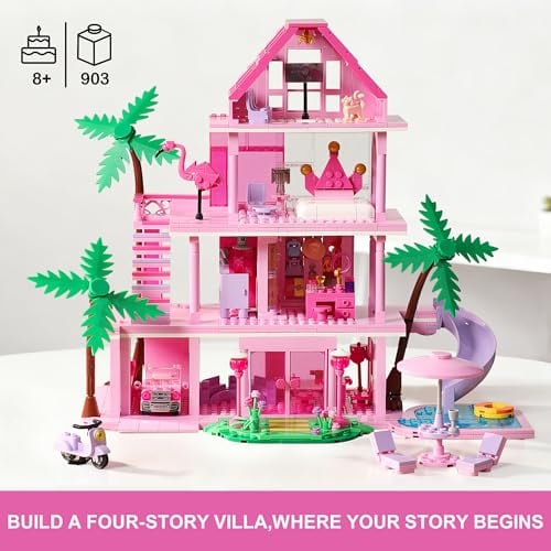JUEGOS DE CONSTRUCCIÓN DE CASAS PARA NIÑAS COMPATIBLES CON AMIGOS DE LEGO PARA NIÑAS DE 8 A 12 AÑOS BLOQUES DE CONSTRUCCIÓN DE 4 - 2