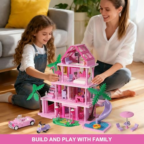 JUEGOS DE CONSTRUCCIÓN DE CASAS PARA NIÑAS COMPATIBLES CON AMIGOS DE LEGO PARA NIÑAS DE 8 A 12 AÑOS BLOQUES DE CONSTRUCCIÓN DE 4 - 6